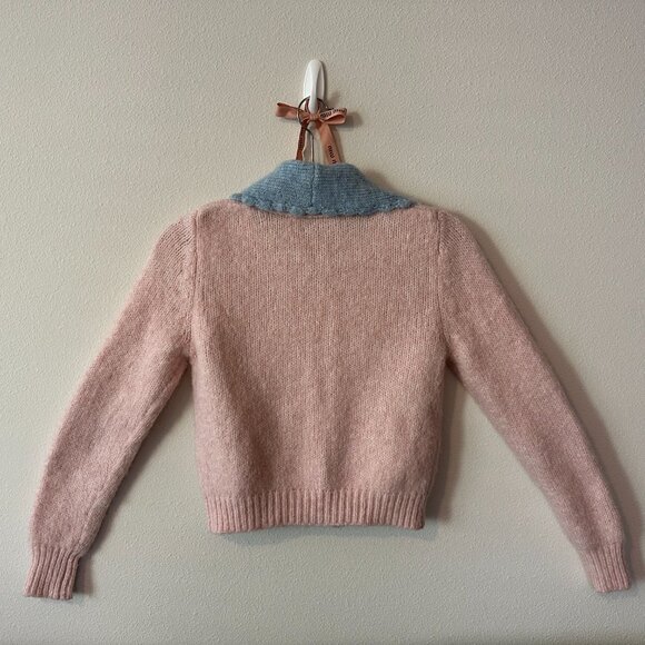 Zara Cardigan with Contrasting Collar - Picture 4 of 9